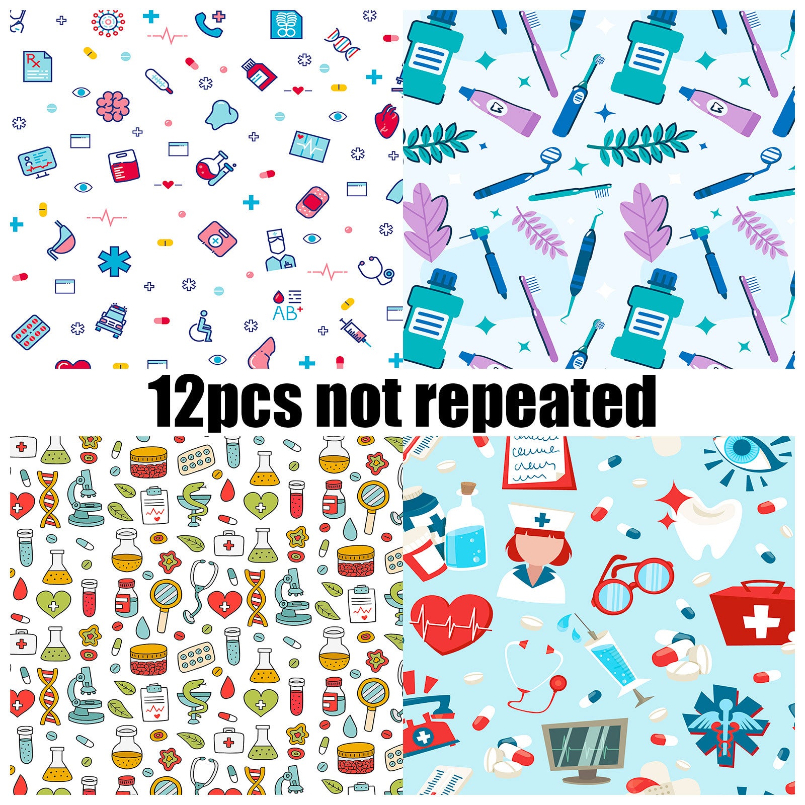 6 inch Nurses' Day Scrapbook Paper Pad PA807