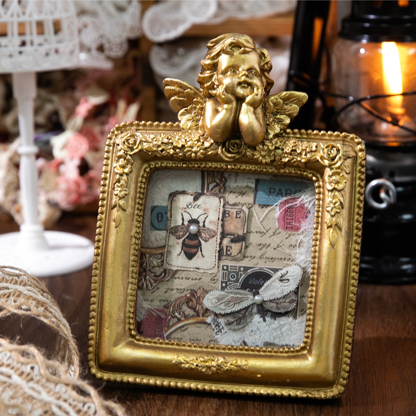 20 Pcs Vintage Lable Stickers SCBBQ