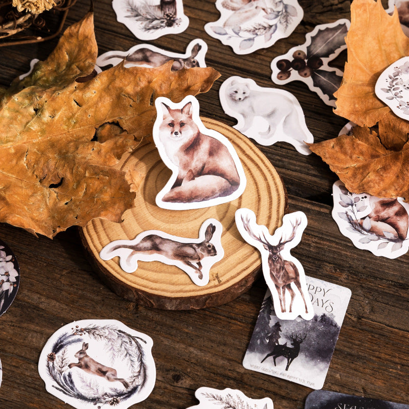 46 Pcs Winter Animal Stickers NDQY