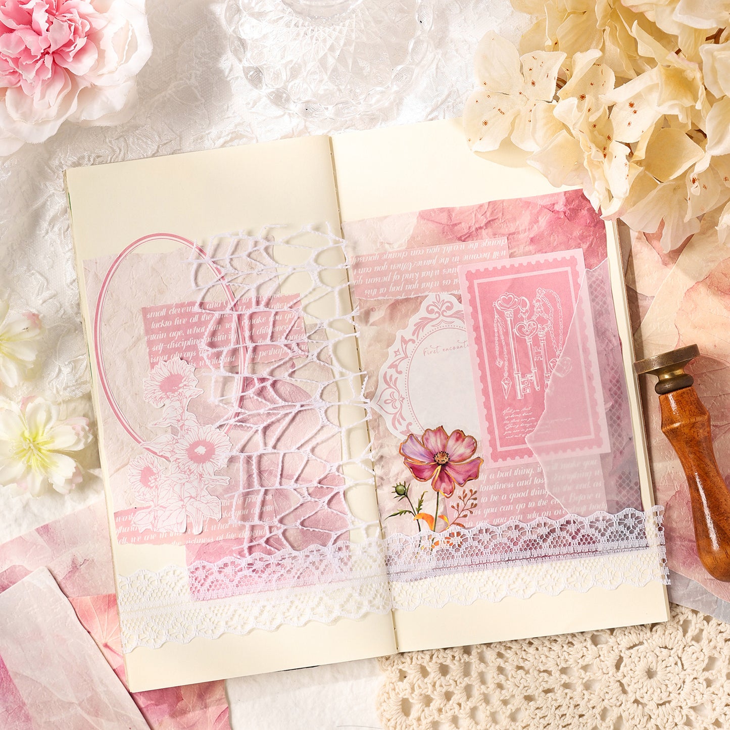 15 Pcs Texture Art Journal Paper YSZJ