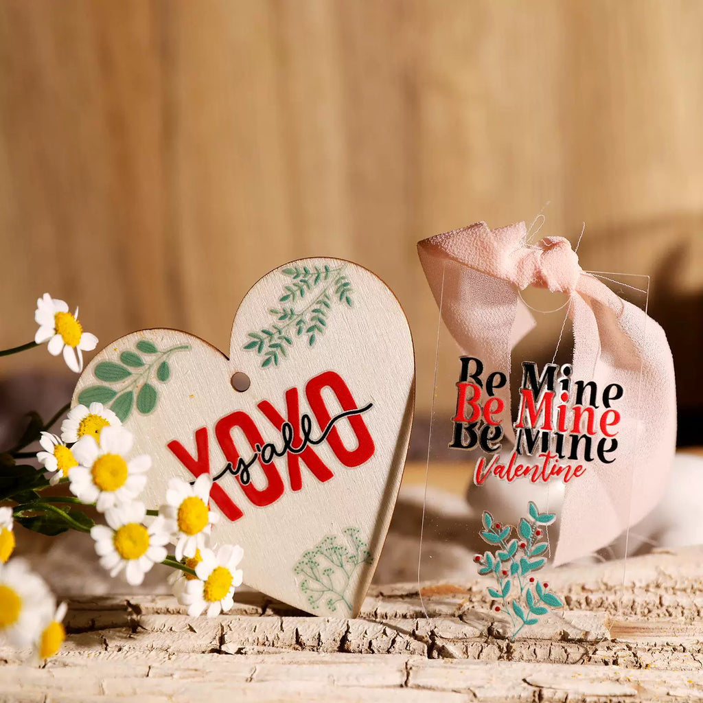 2 Sheets Waterproof Rub on Stickers - Valentine's Day