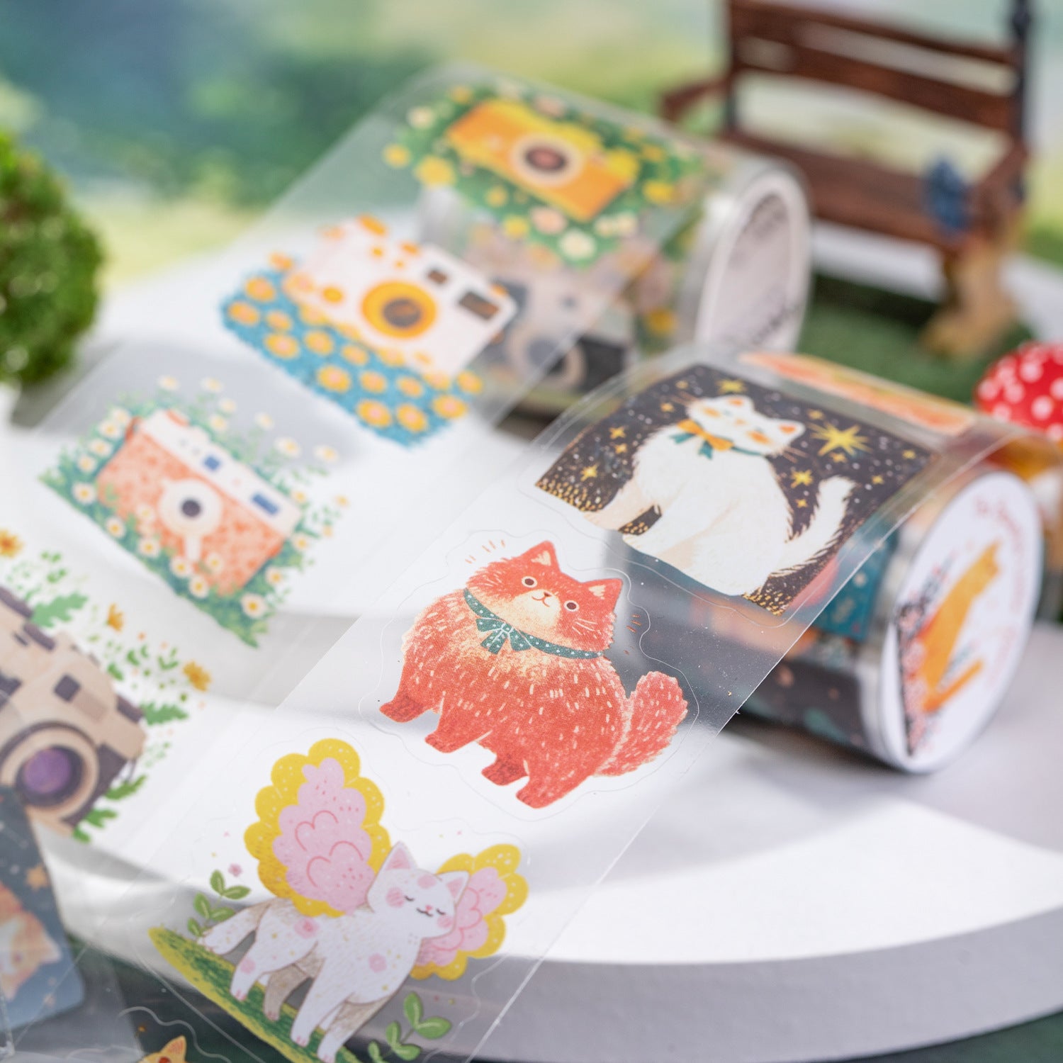 1 Roll Cartoon PET Stickers Tape TYHY