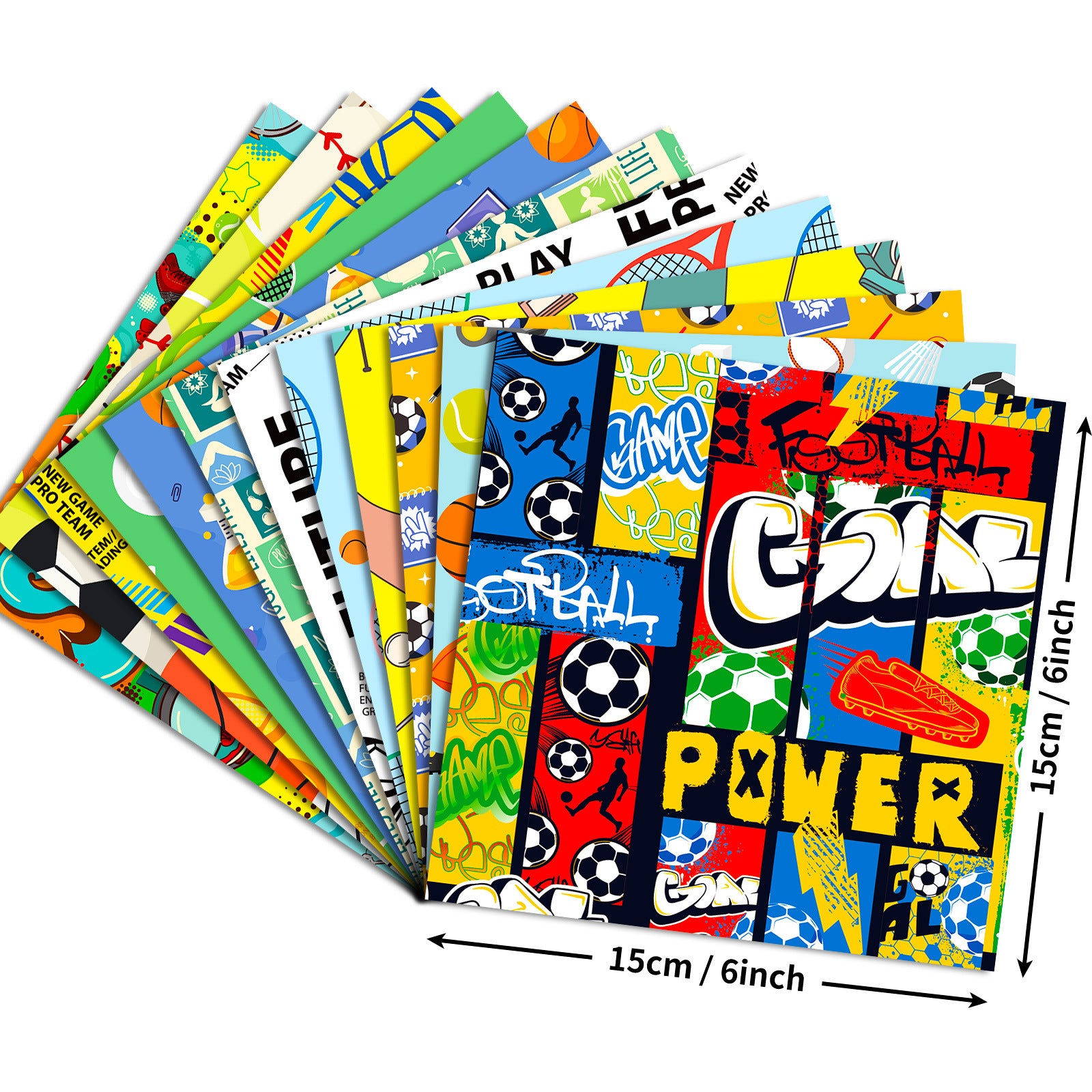 6 inch Sports Scrapbook Paper Pad PA790