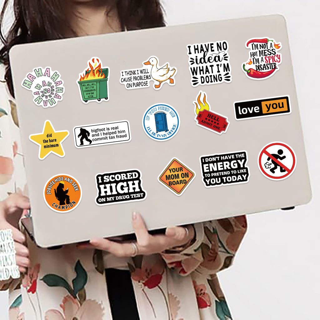 50PCS Funny Sarcastic Meme Vinyl Stickers FUN12