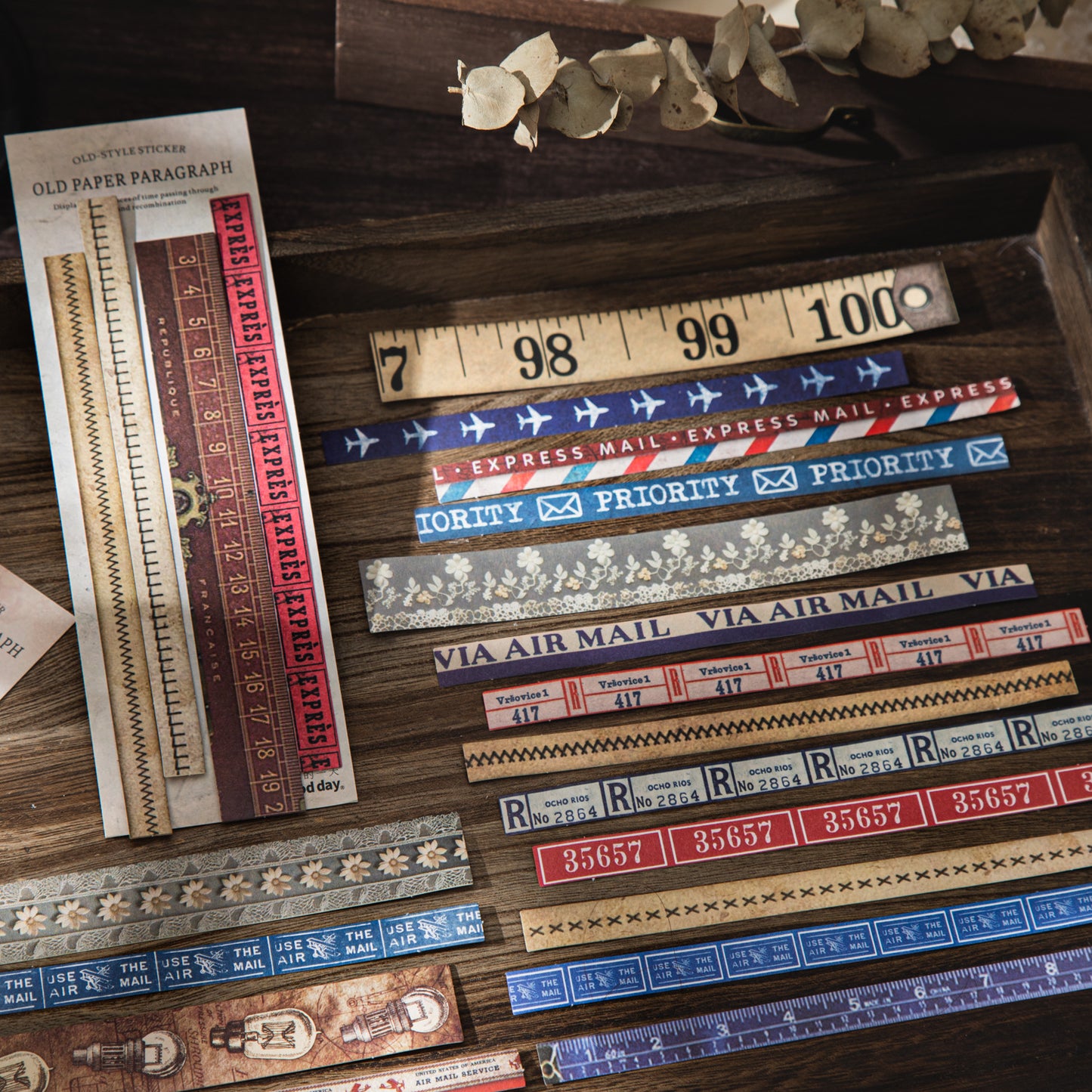 25 Pcs Vintage Journal Stickers JZDL