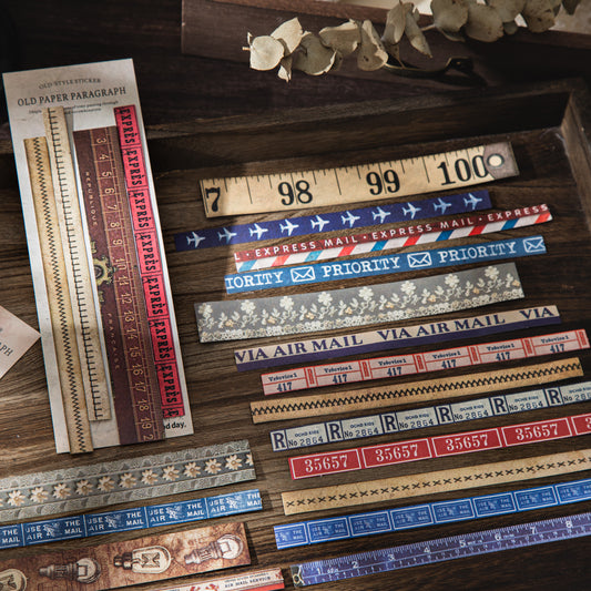 25 Pcs Vintage Journal Stickers JZDL