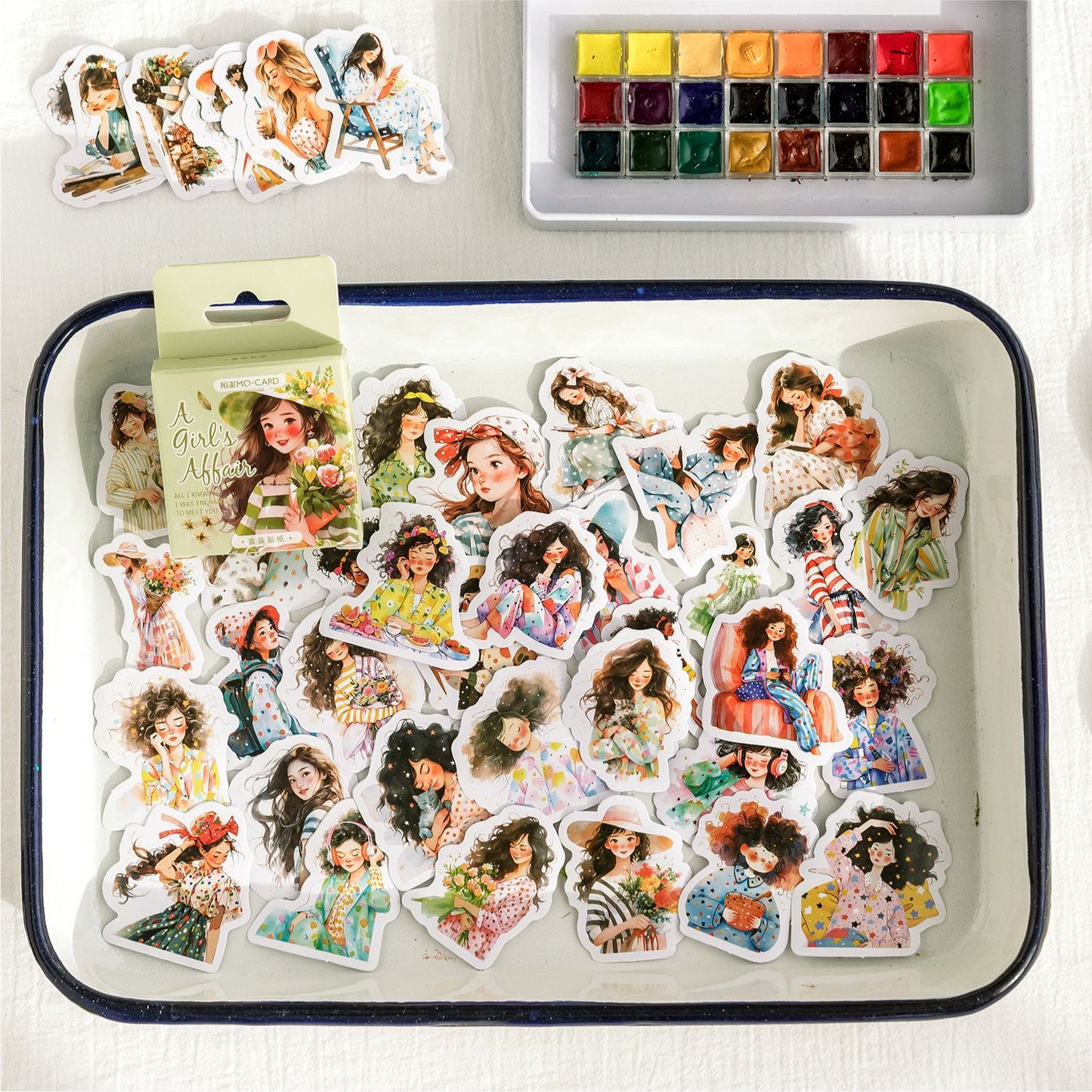 45 Pcs Creative Boxed Stickers SNHS