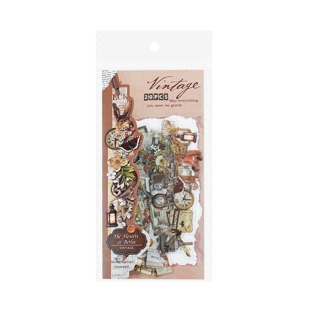 20 Pcs Vintage Collage Stickers MWHY