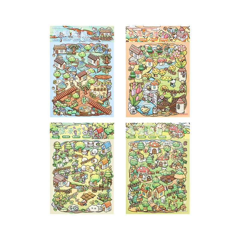 3D Scene DIY PET Stickers Kit THSJ