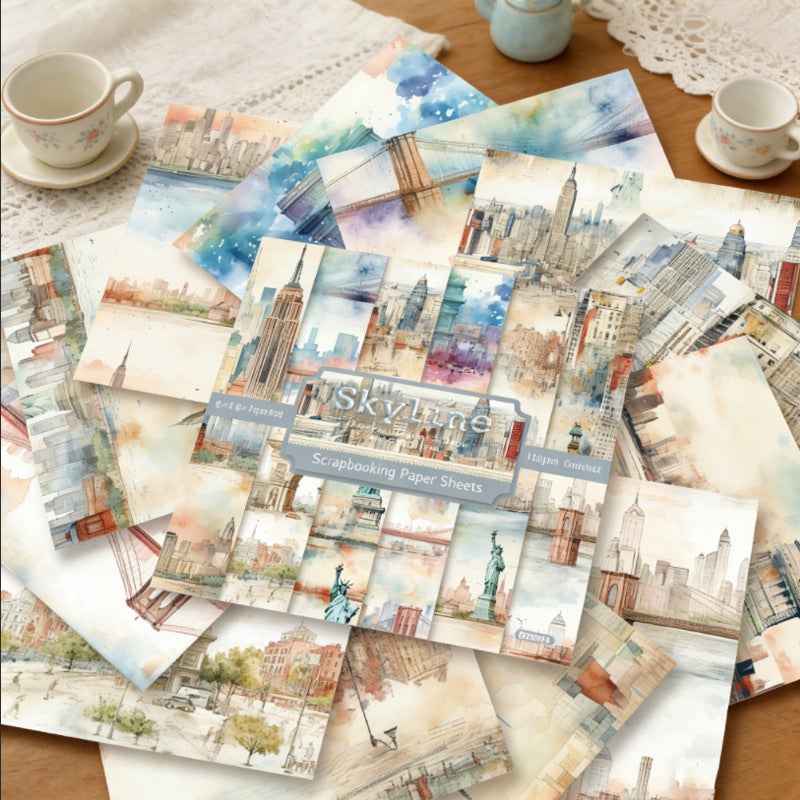 6 inch Newyork Scrapbook Paper Pad SKP455
