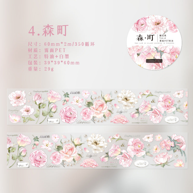 1 Roll Flowers PET Tape XHJX