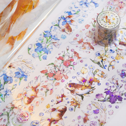 1 Roll Lucky Koi Fish PET Tape ZNYCJL