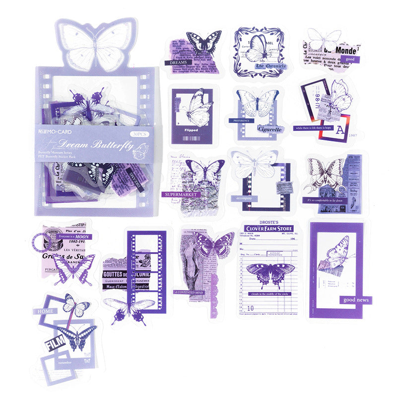 Hudbo PET Butterfly Stickers BTF09