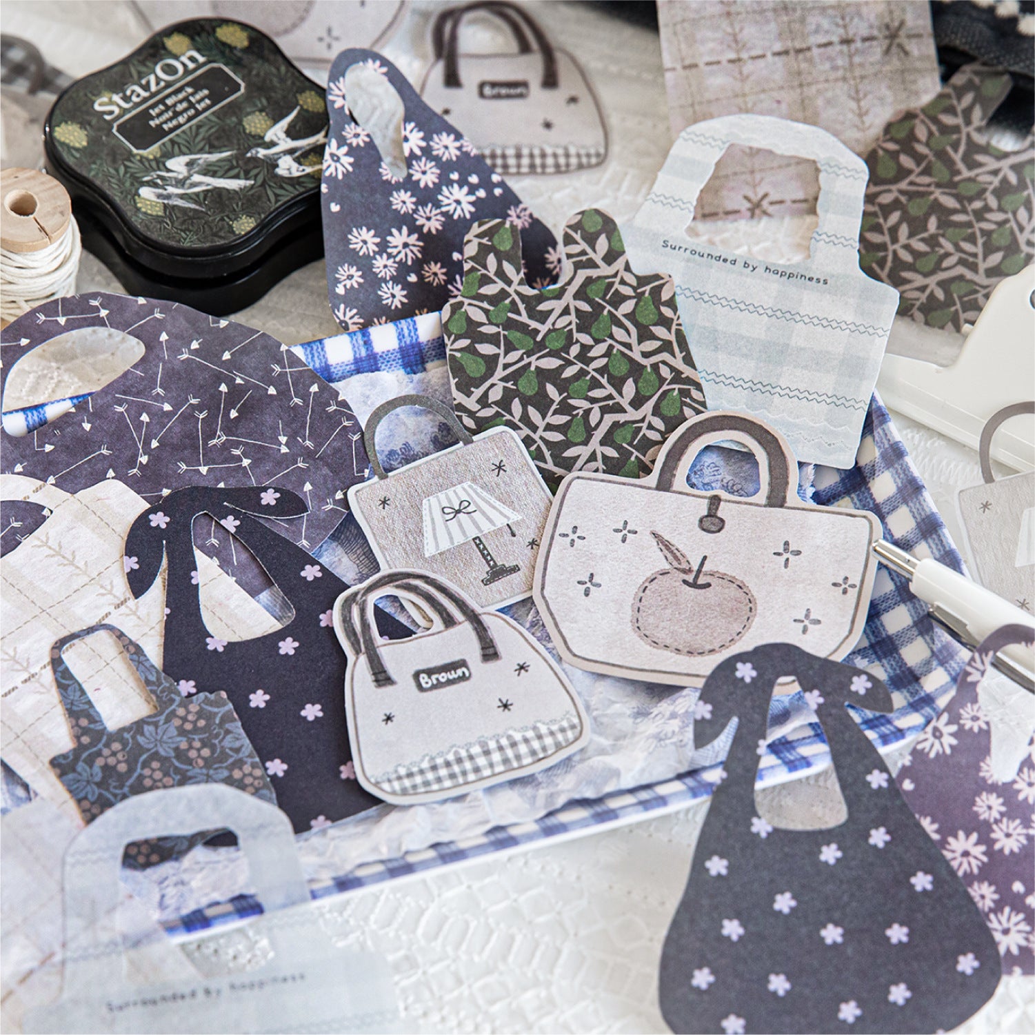 20 Pcs Bag Themed Stickers LGXB