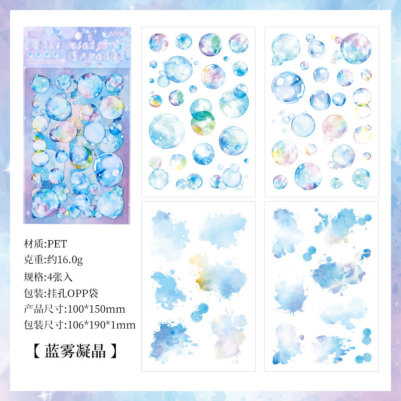 4 Sheets Bubble Stickers LLTX