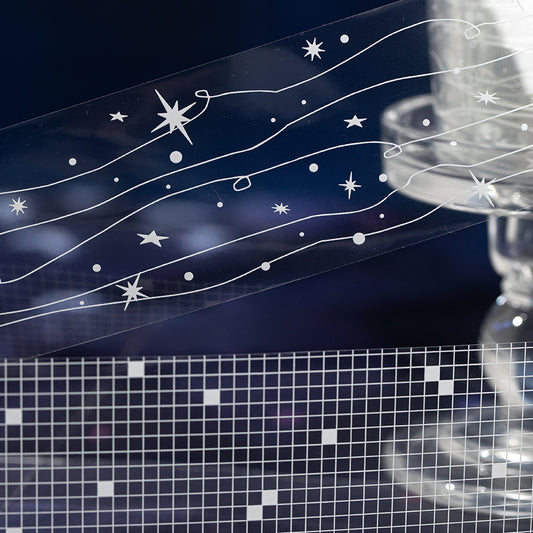 1 Roll Star Rain Grid PET Tape MJBY