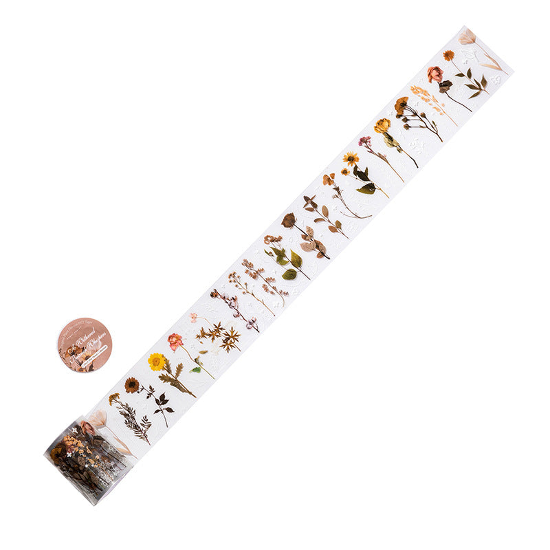 1 Roll Flower PET Tape Stickers SCHY