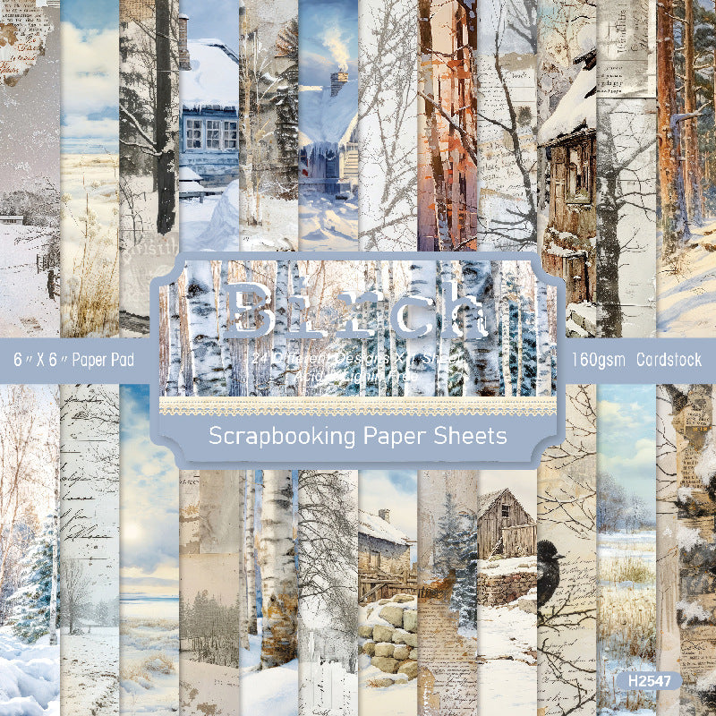 6 inch Winter Country Scrapbook Paper Pad SKP547