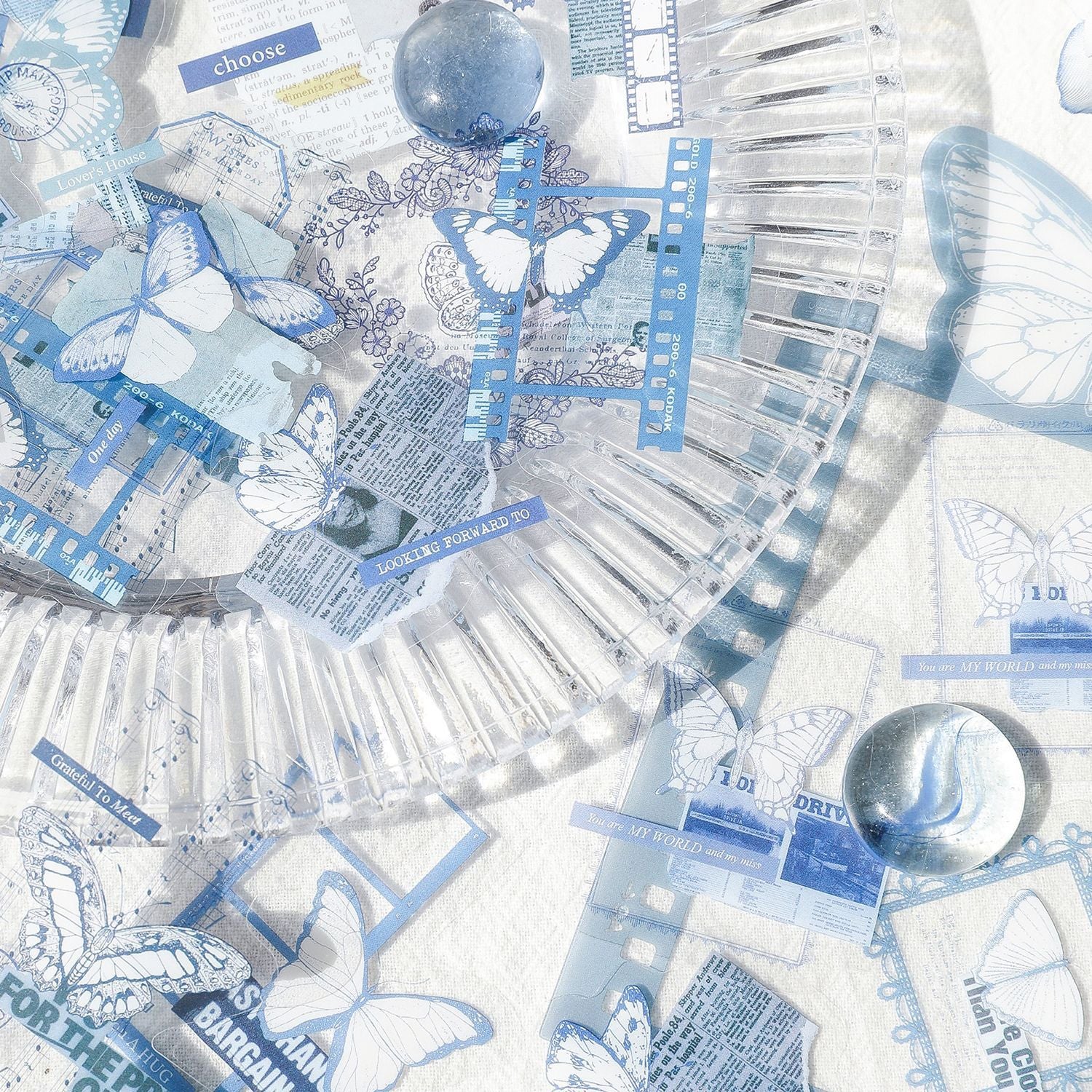 Hudbo PET Butterfly Stickers BTF09