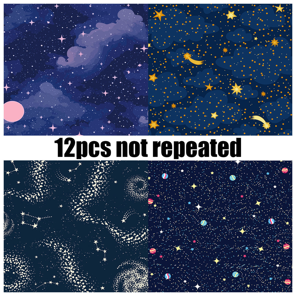 6 inch Dark Starry Scrapbook Paper Pad PA851