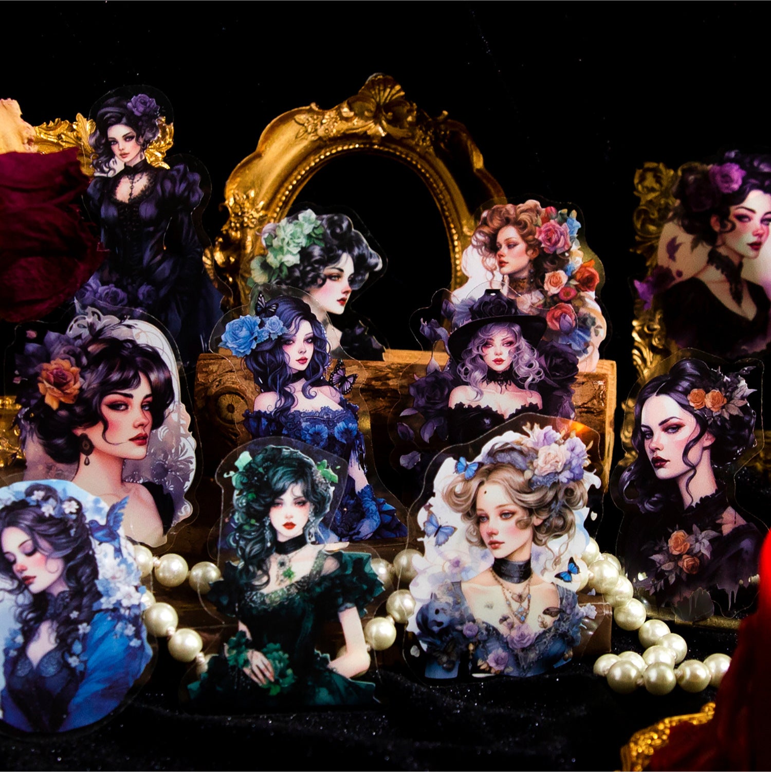 20 Pcs Vintage Lady Stickers SMCX