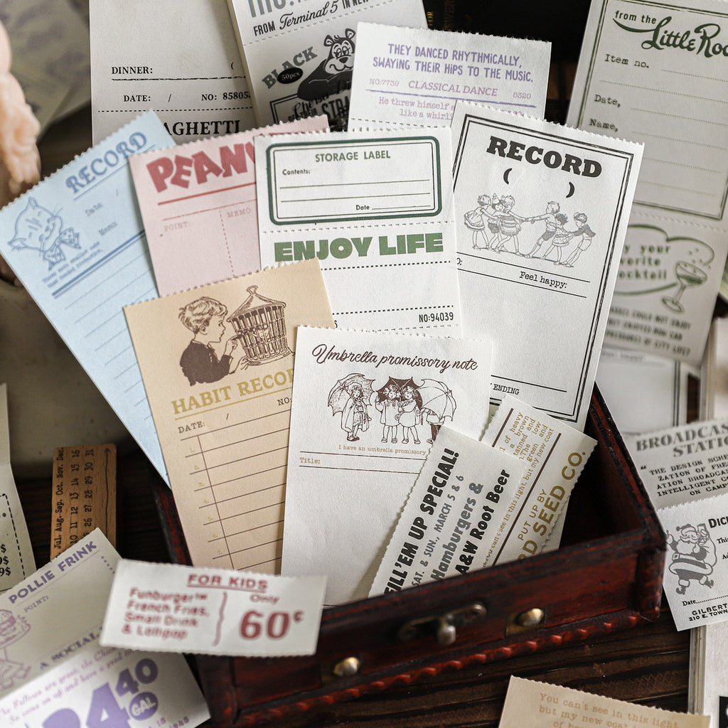 50 Sheets Vintage Notepad Paper QESRJ