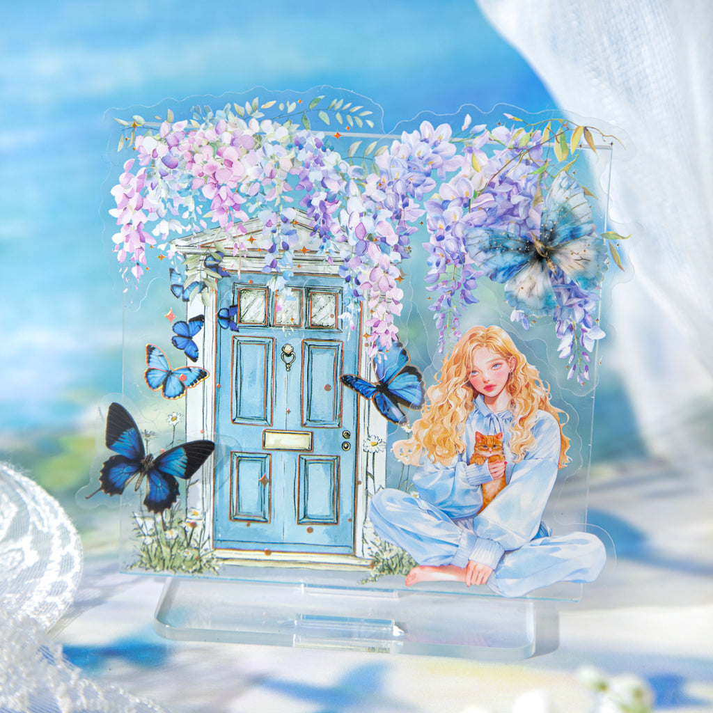 10 Pcs Butterfly Door Window PET Stickers DWCB