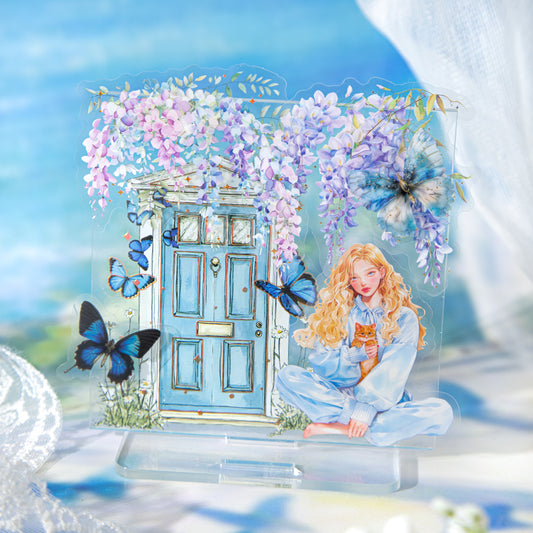 10 Pcs Butterfly Door Window PET Stickers DWCB