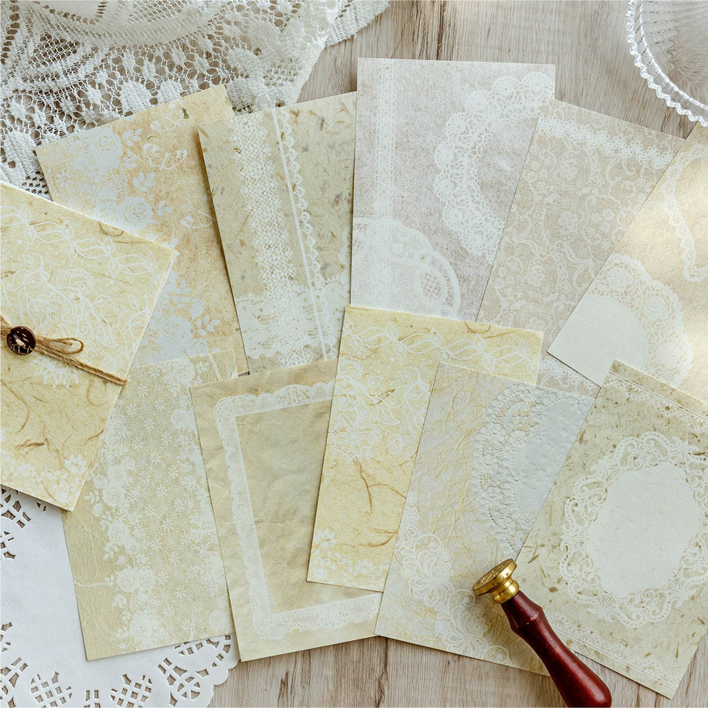 30 Sheets Lace Theme Scrapbook Paper LSXJ