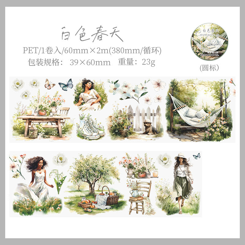 1 Roll Camping Themed PET Tape LYPD