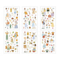 6 Pcs Everyday Journal PET Stickers - Autumn Girl