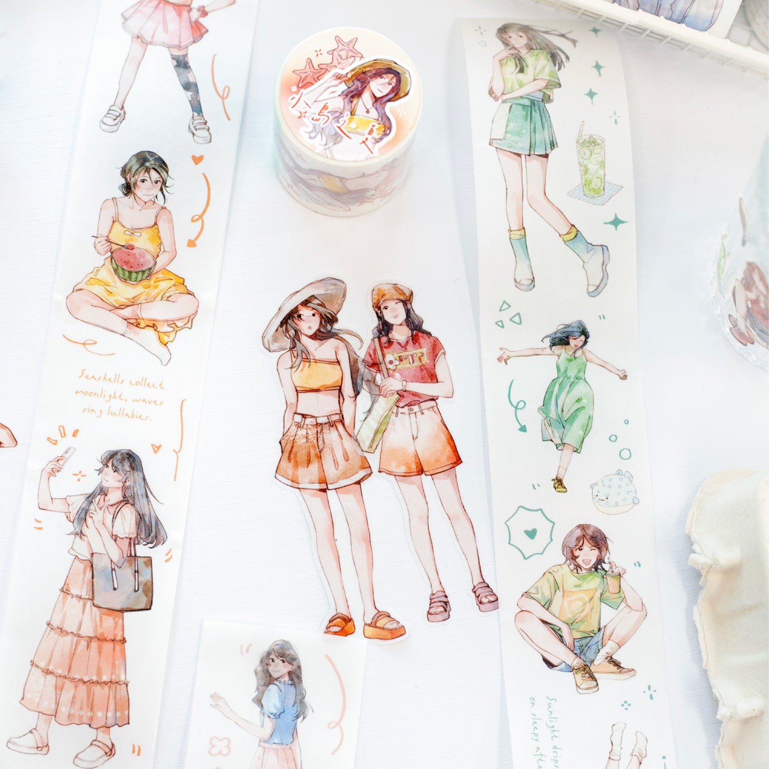 1 Roll Holiday Girl Washi Tape SHZQ