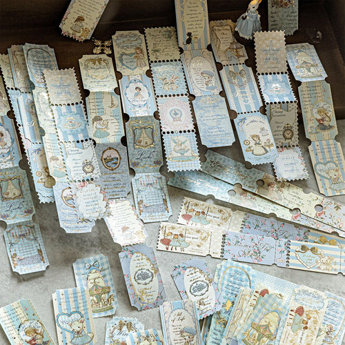 10 Sheets Vintage Post Stamp Stickers CHHX