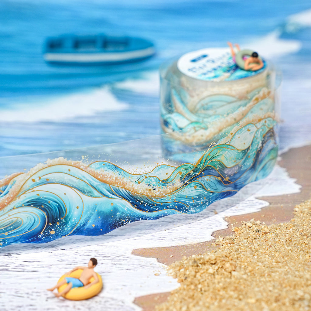 1 Roll Glitter Spindrift PET Tape XHLH