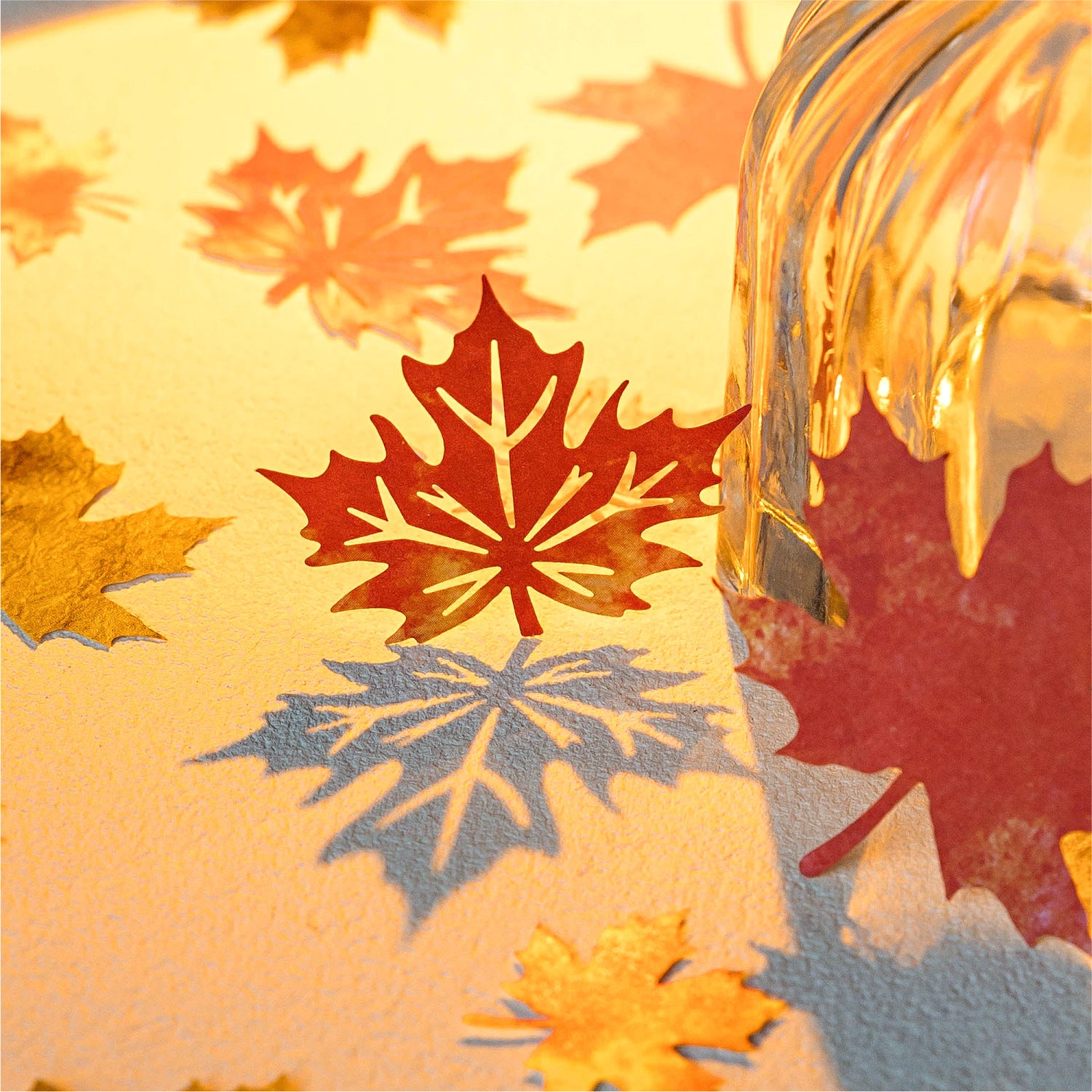 30 Pcs Hollow Cutout Paper Leaf YZSWJ