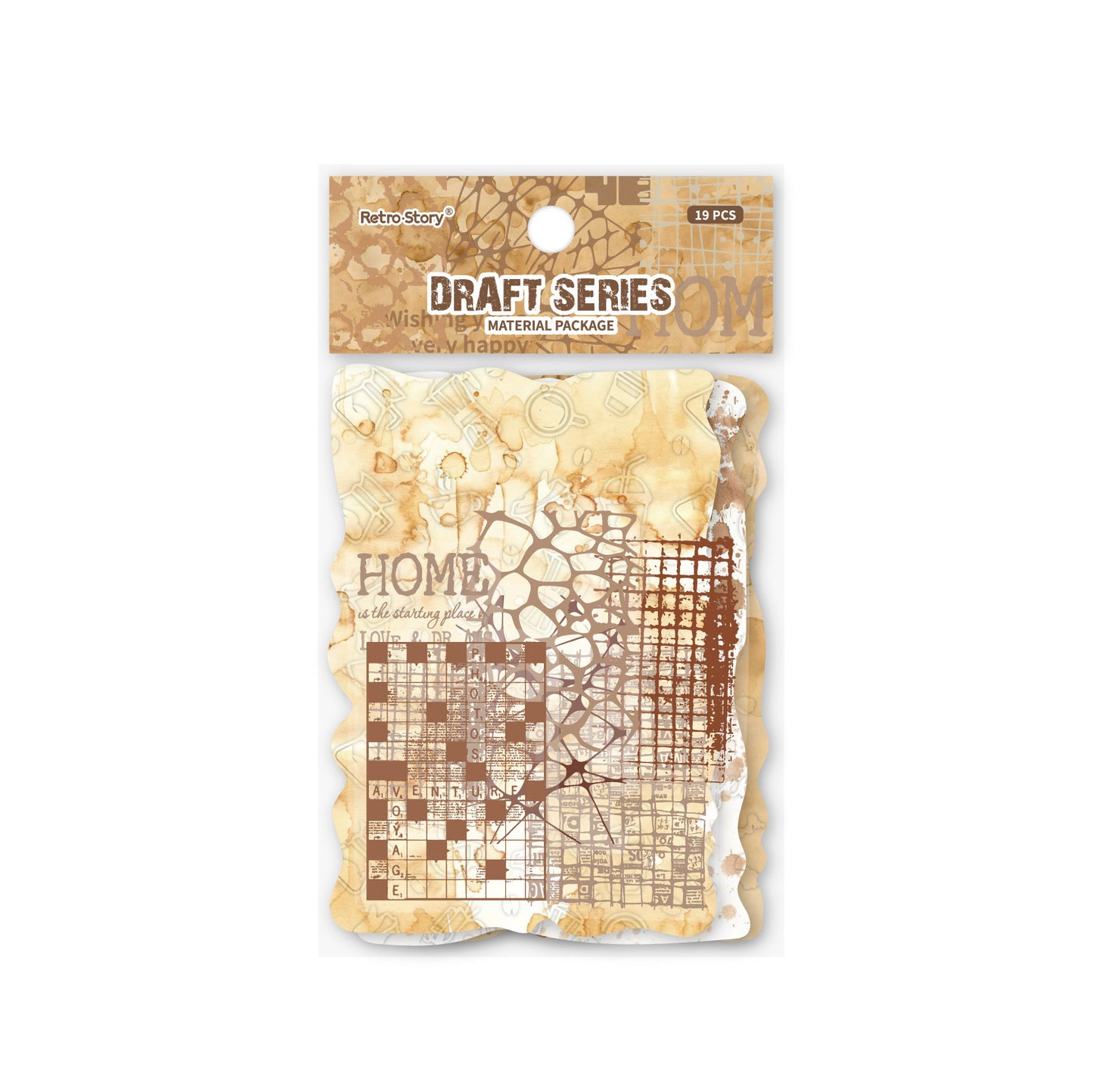 15 Pcs Embossed Paper and Collage Stickers DGXL