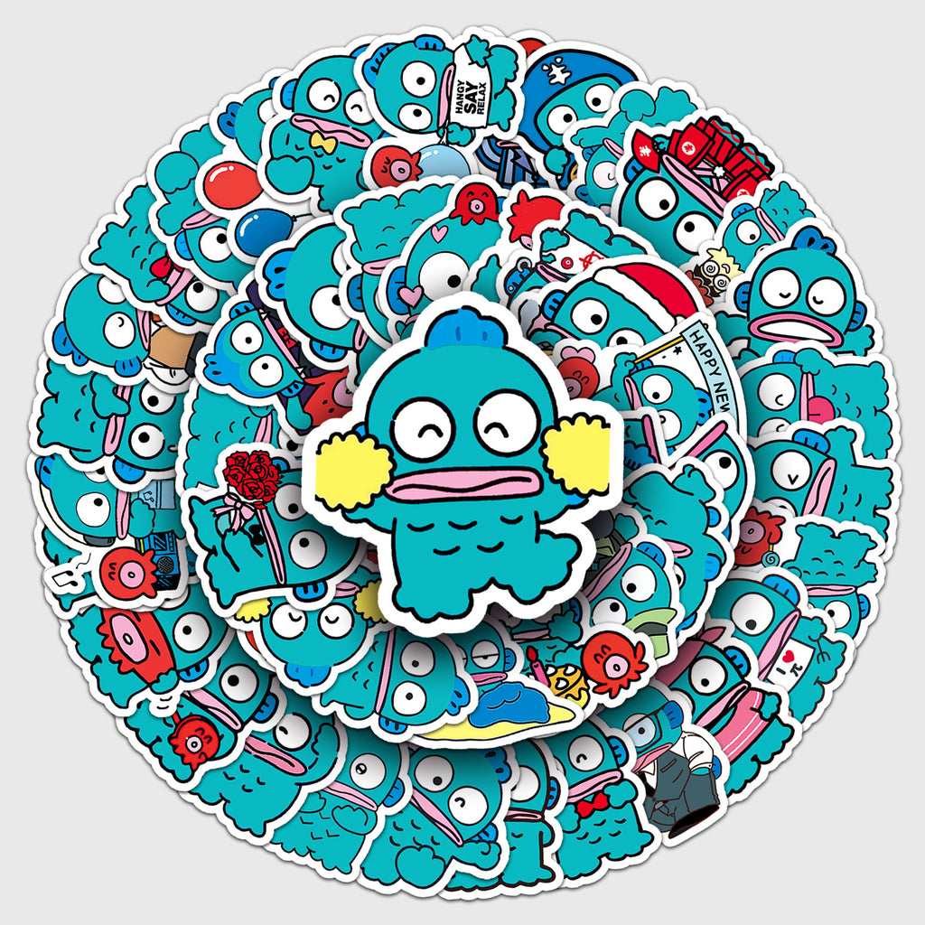 50 Pcs Vinyl Fish Stickers RHD1014