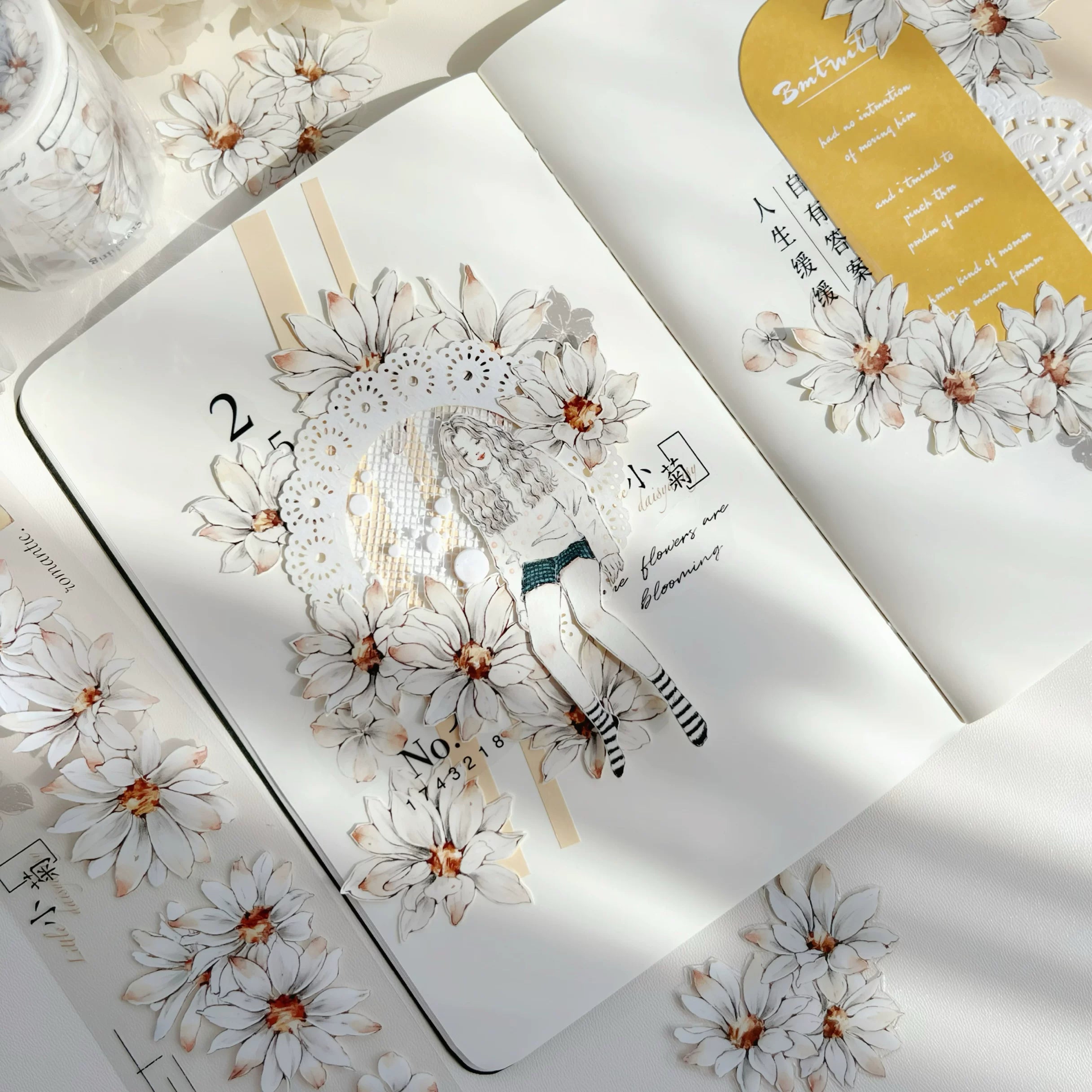 Floral Decorative Tape Rolls- Little Daisy Tale
