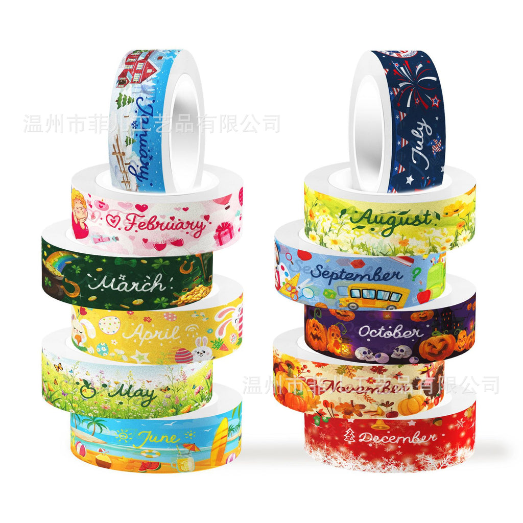 12 Roll Washi Tape Set ZH159