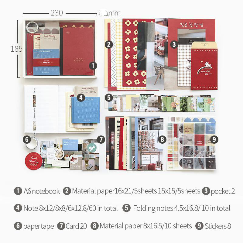 Obujo Scrapbook Supplies Gift Set QXLD