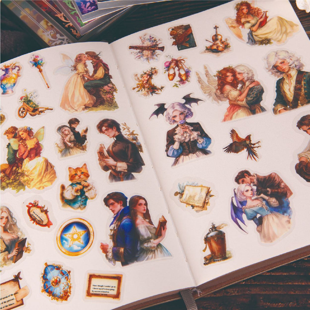 50 Sheets Gothic People PET Stickers Book SJMS