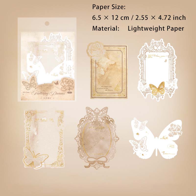 10 Pcs Butterfly Theme Notepad Paper PDWY