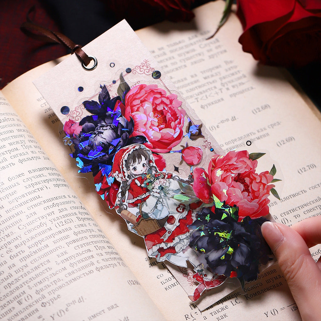 10 Pcs PET Flower Stickers HYH