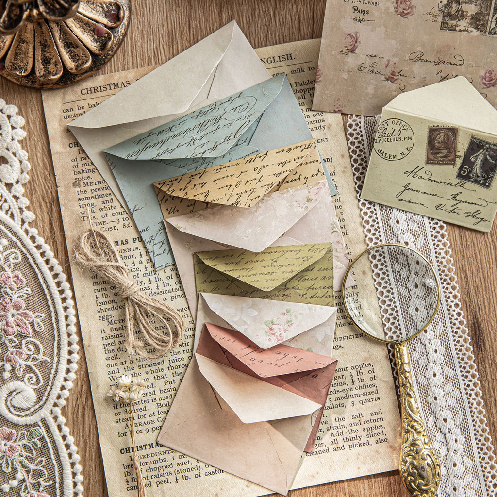 10 Pcs Pocket Envelope and Stickers Kit YJSG