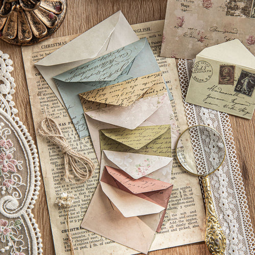 10 Pcs Pocket Envelope and Stickers Kit YJSG