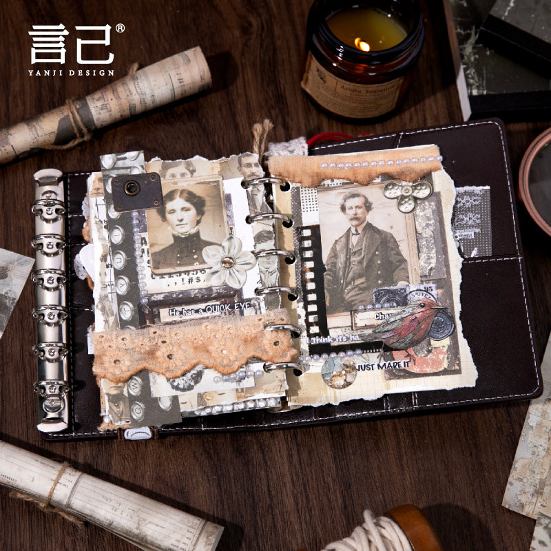 50 Sheets Vintage Junk Journal Paper FDZS