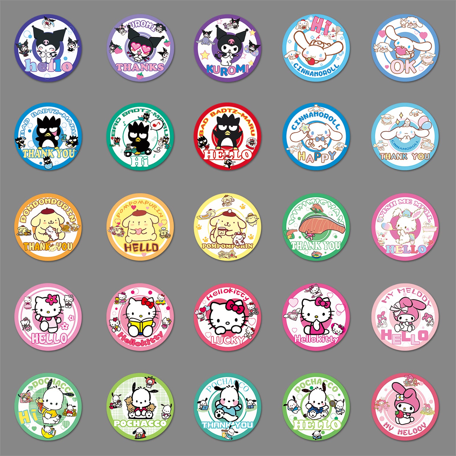 50Pcs Kawaii Waterproof Vinyl Stickers SRO136