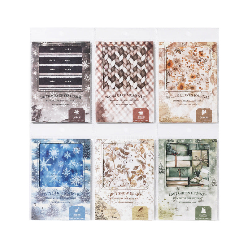 30 Sheets Vinter Themed Journal Paper MYQD