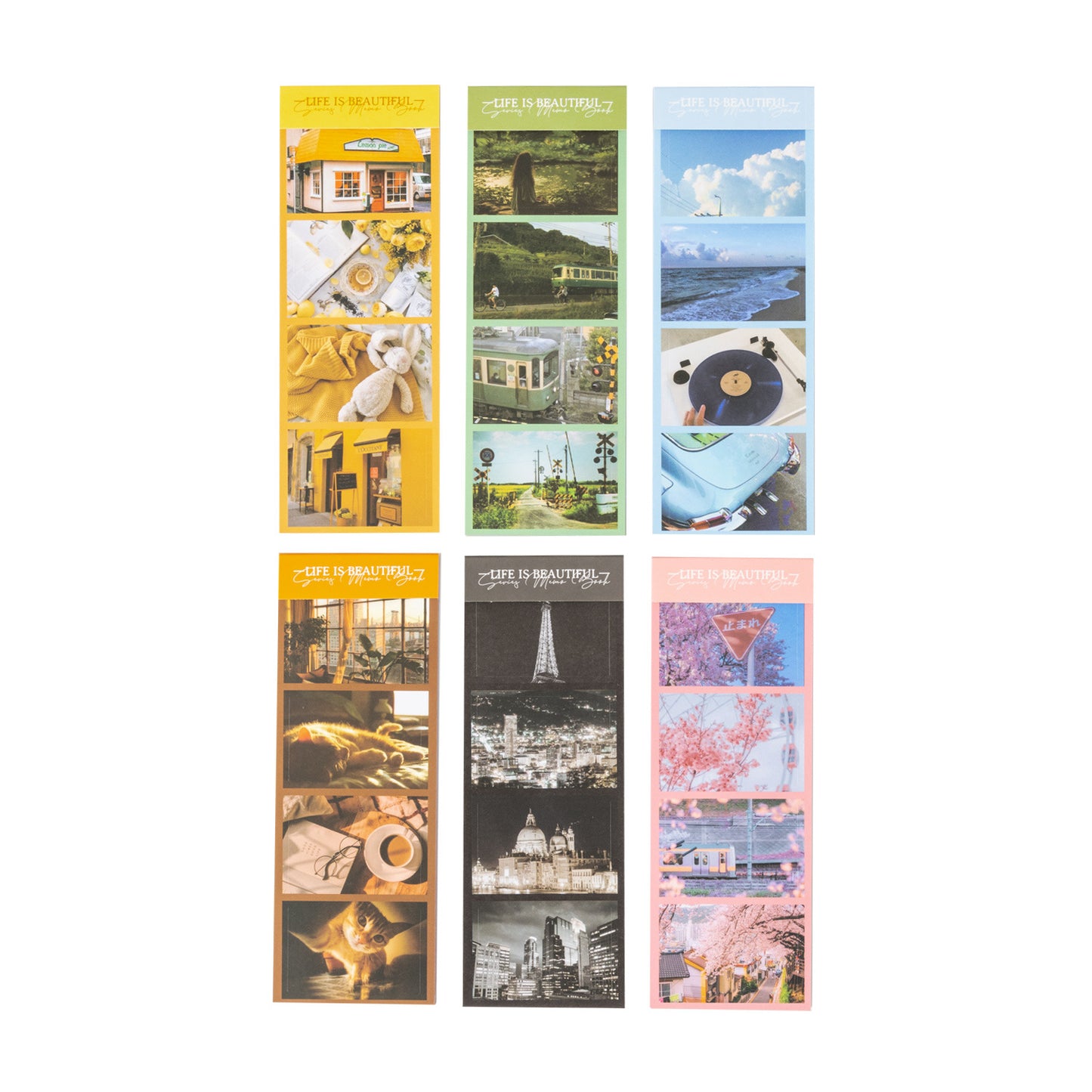 60 Pcs Landscape Stickers Book SHXSMH