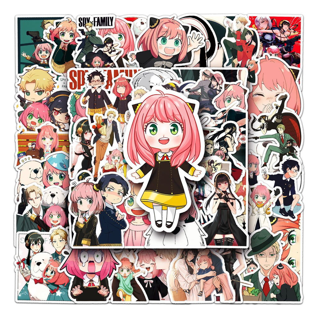 50 Pcs Vinyl Cartoon Girl Stickers GJJ584